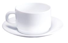 STACKABLE Saucer ARCO white