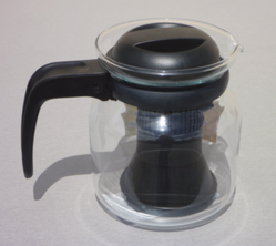 COFFEE POT 1L GLASS WITH FIRE