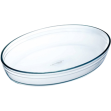 OVAL OVEN DISH: glass 18x26 cm