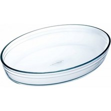 Oval-OFENPLAT 35 x 24 cm aus Glas