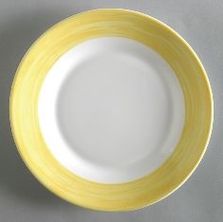 DINNER PLATE BRUSH YELLOW Ø 23,5cm  