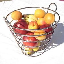 Cesta de frutas metálica