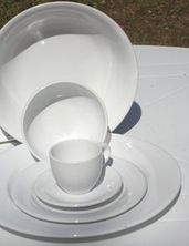 KIT FAIENCE ELENA BLANCHE 3/4PERS.