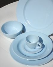 KIT FAIENCE ELENA BLEU 3/4 personnes
