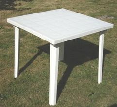 TABLE WEEK-END 80 x 80 cm Blanche 