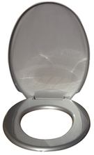 White FLAP WC, out of plastic