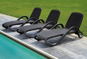 LONG CHAIRS NARDI ALFA - FABRIC AND STRUCTURE COLOR ANTHRACITE