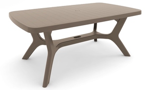 TABLE BALTIMORE 177 x 100 cm TAUPE