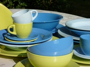 SERVICE 22 PIECES FAIENCE ELENA ANIS
