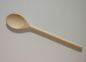 SPOON out of WOODEN, HOLLOW