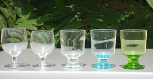 VERRE A PIED TRANSPARENT 