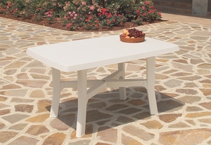 TABLE ROSA 138 x 88 CM BLANCHE 
