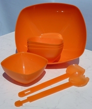 SET SALADIER - COUPELLES ET COUVERTS