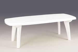 TABLE SORRENTO 170/220 X 95 X 72 cm White