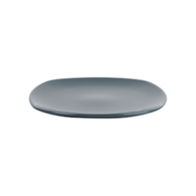 ASSIETTE PLATE CARREE NATURA BRILLANTE  ANTHRACITE 24cm