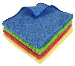 LOT DE 5 LAVETTES MICROFIBRE 32*36cm