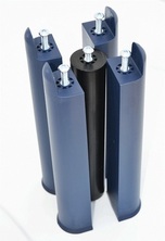 LOT DE 5 PIEDS pour sommier double  H 28 cm