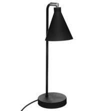 LAMPE DE BUREAU LINN METAL NOIR HT: 45.5cm