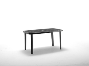 TABLE CAIMAN ANTHRACITE 137x85cm