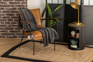 PLAID ELIOT 125X150 cm anthracite