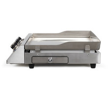 PLANCHA ELECTRIQUE INOX 2 THERMOSTATS