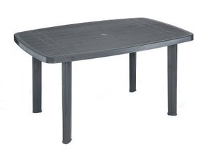 TABLE FARO ANTHRACITE 137x85cm